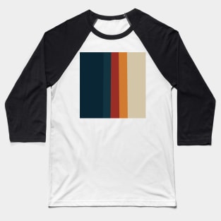 Vintage Style Retro Stripes Baseball T-Shirt